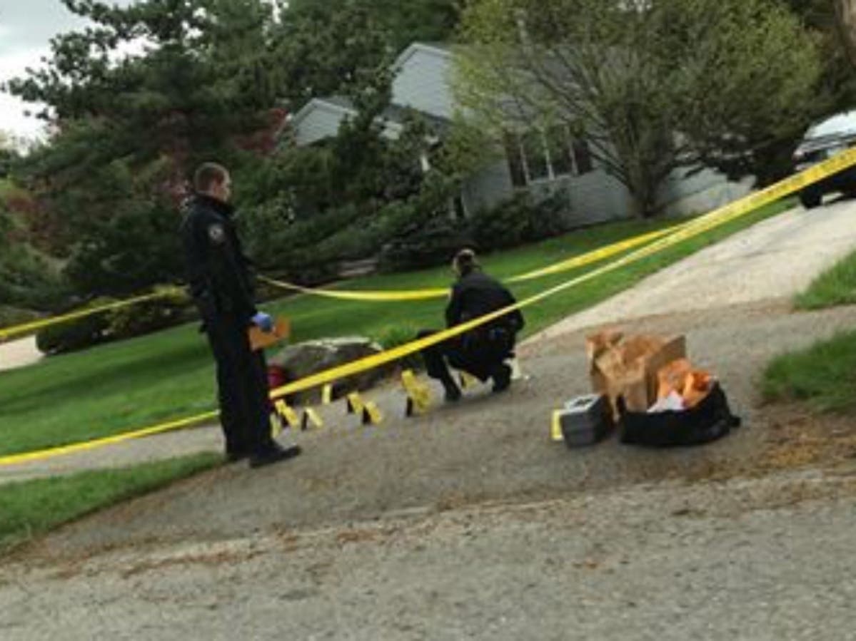 A Patch reader submitted this photo of Concord police investigating a fight near Memorial Field on May 15, 2019.