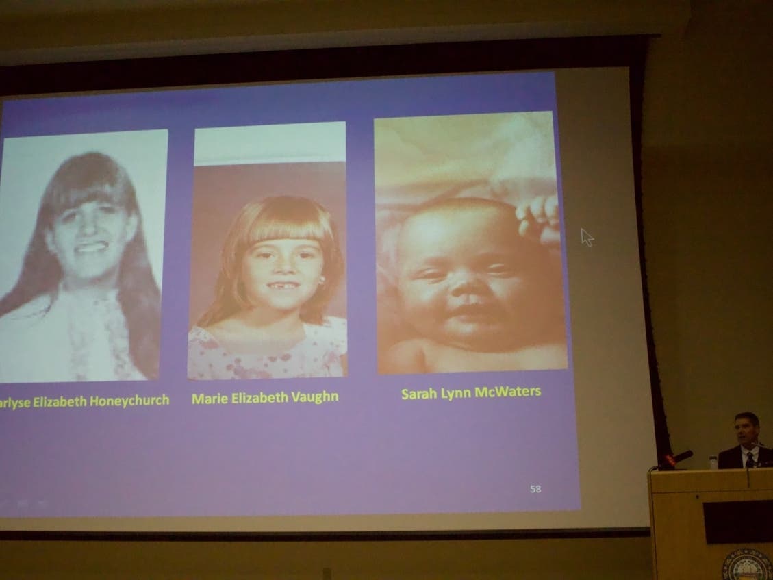 The NH AG's Office identifies three of the four "Allenstown 4" victims at a press conference on June 6, 2019. 
