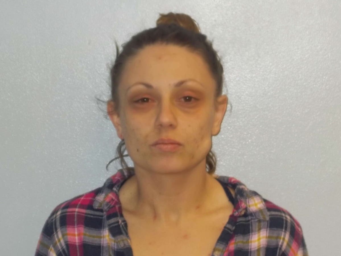 Michelle Milbury allegedly bit a man on Airport Road in May. She was arrested for breach of bail a week later. 