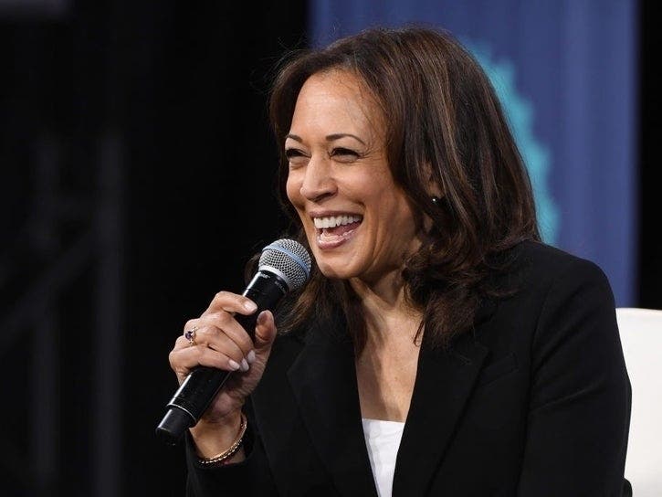 U.S. Sen. Kamala Harris, D-CA, speaks at the National Forum on Wages and Working People on April 27, 2019.