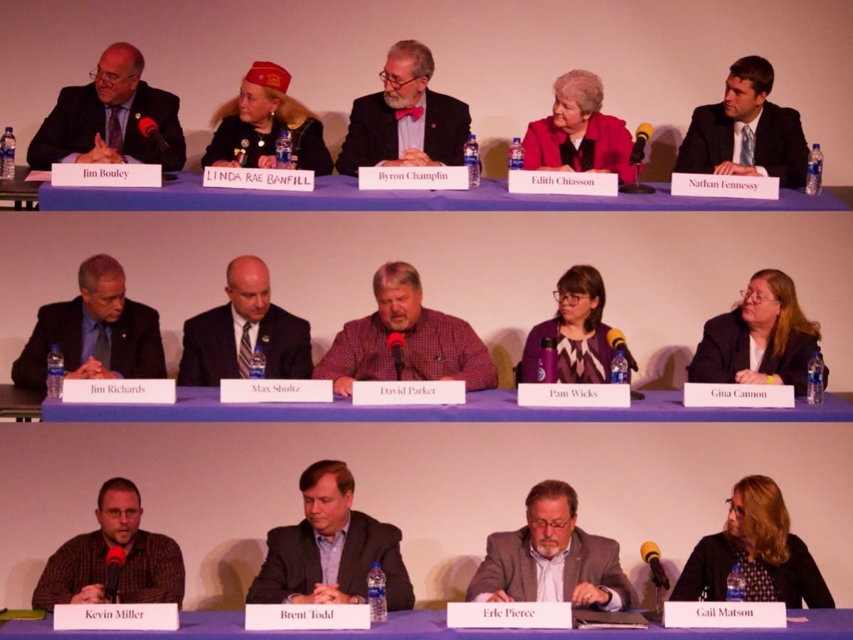 A collage featuring the 2019 Concord municipal candidates that recently appeared at a forum. 