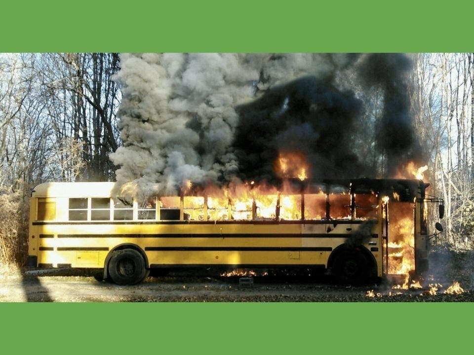 Part of Route 135 in Westborough is closed due to a bus fire that spread to a shed on Nov. 9. 