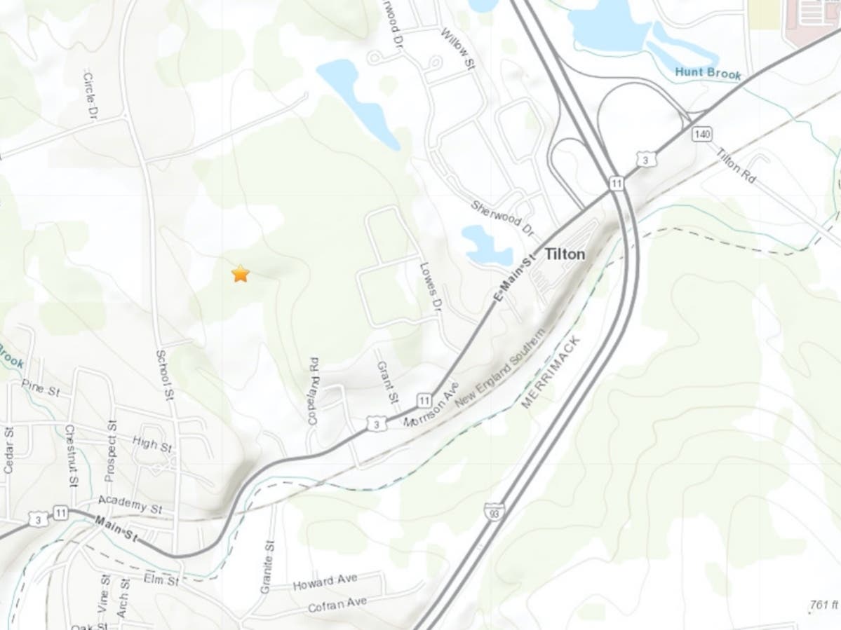 An earthquake was reported in Tilton on Jan. 5. 