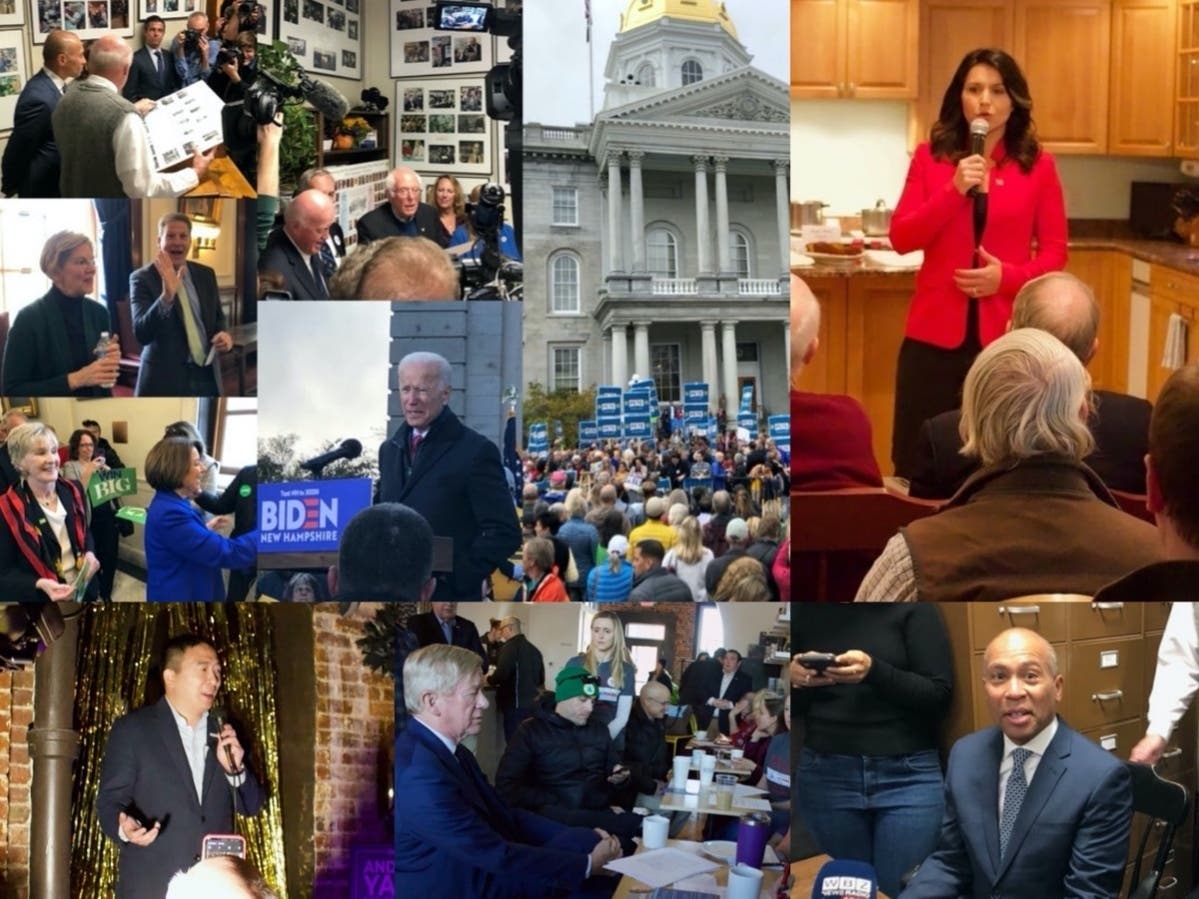 Scenes from the 2020 New Hampshire first-in-the-nation primary. 