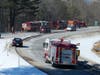 A tractor-trailer rollover and fire was reported on I-93 North at the Concord-Canterbury line at Exit 17 on Feb. 24.