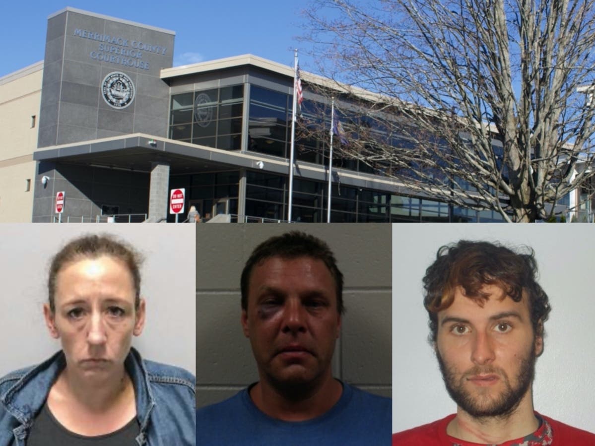 Erica Savage, Scott Skovira, and Austin Shelton were indicted in Merrimack County Superior Court recently.