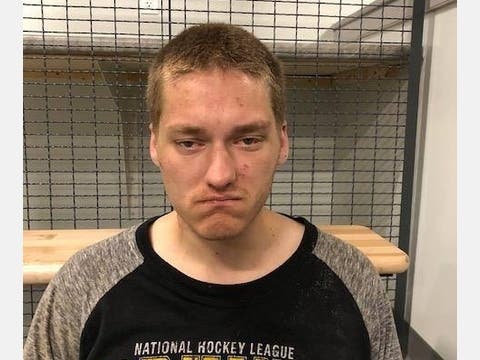 Kody Osgood is accused of felony theft and possession or dealing prescription drug charges after an incident at Market Basket.