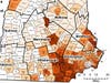 The latest map of accumulative cases, 2,740, in New Hampshire, released on May 6.