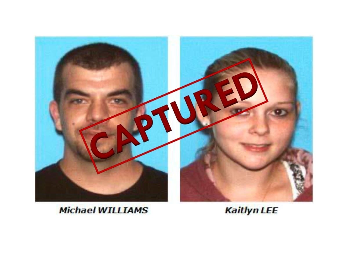 Michael Williams and Kaitlyn Lee were arrested in Dellrose, Tennessee, after a year and a half manhunt. 
