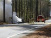 Concord firefighters extinguish a car fire on Little Pond Road May 12.