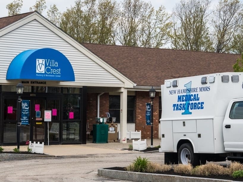According to state health officials, 51 residents and employees of the Villa Crest Nursing and Retirement Center in Manchester are infected with COVID-19.