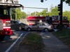 A head-on collision at Pleasant Street and Langley Parkway sent two to the hospital May 22.