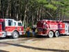 Firefighters spent many hours June 24 battling a brush fire at Clough State Park. 