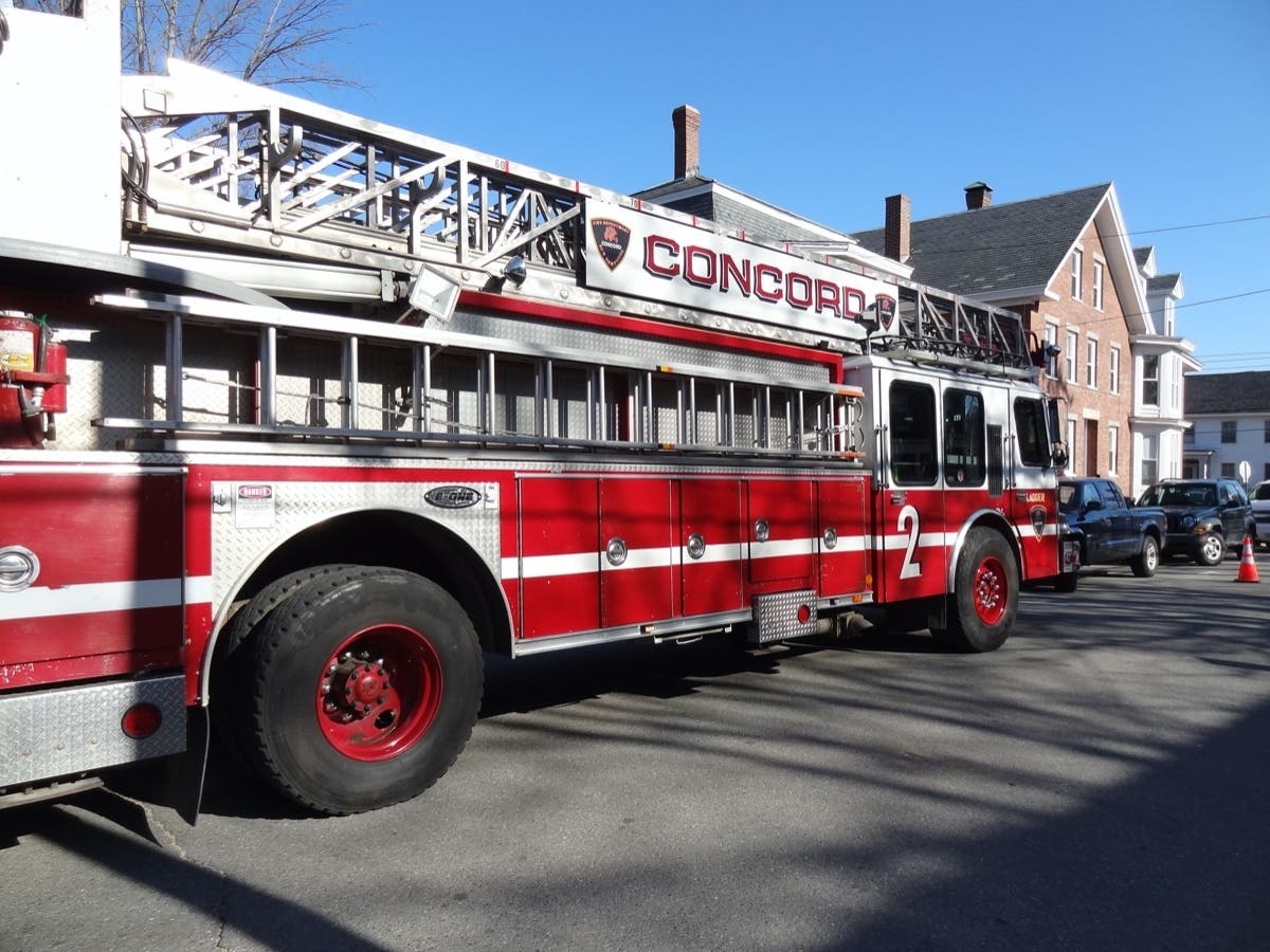 Concord firefighters and police were sent to a chemical spill in Eagle Square July 9.