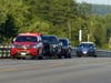 Concord firefighters and New Hampshire State Police search the river for a swimmer Aug. 1.