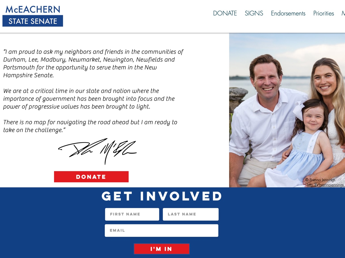 A political website is wondering how a Democrat running for state Senate, who wasn't living in the district seven years ago, can run for the seat.