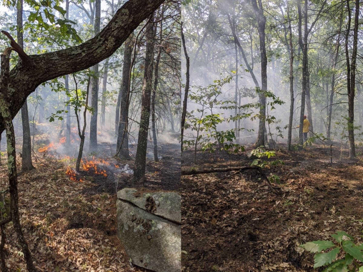 During the past week, firefighters have twice been to the Rattlesnake Hill quarries to extinguish brushfires.