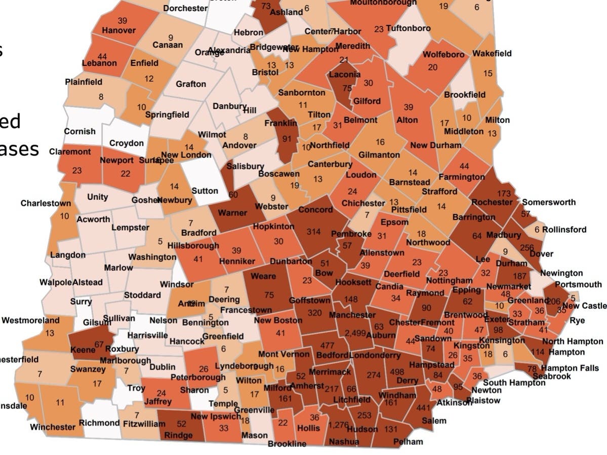 Accumulative cases in New Hampshire crossed the 12,000 point on Nov. 6. 