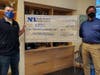 North Branch Construction President, Joseph Campbell and Project Manager, Ed Rimm, virtually presenting the NHSPCA in Stratham with a donation from the firm’s 2020 Safety Fine Program.