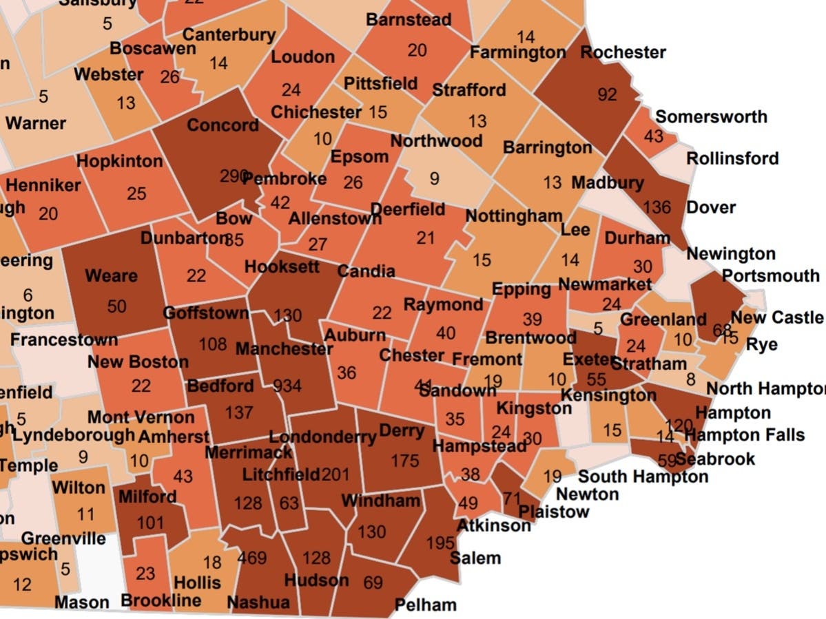 The latest current case count published on Dec. 9. 