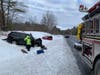 Canterbury firefighters and New Hampshire State Police worked a crash on Interstate 93 south on Feb. 3.
