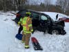 Canterbury firefighters and New Hampshire State Police worked a crash on Interstate 93 south on Feb. 3.