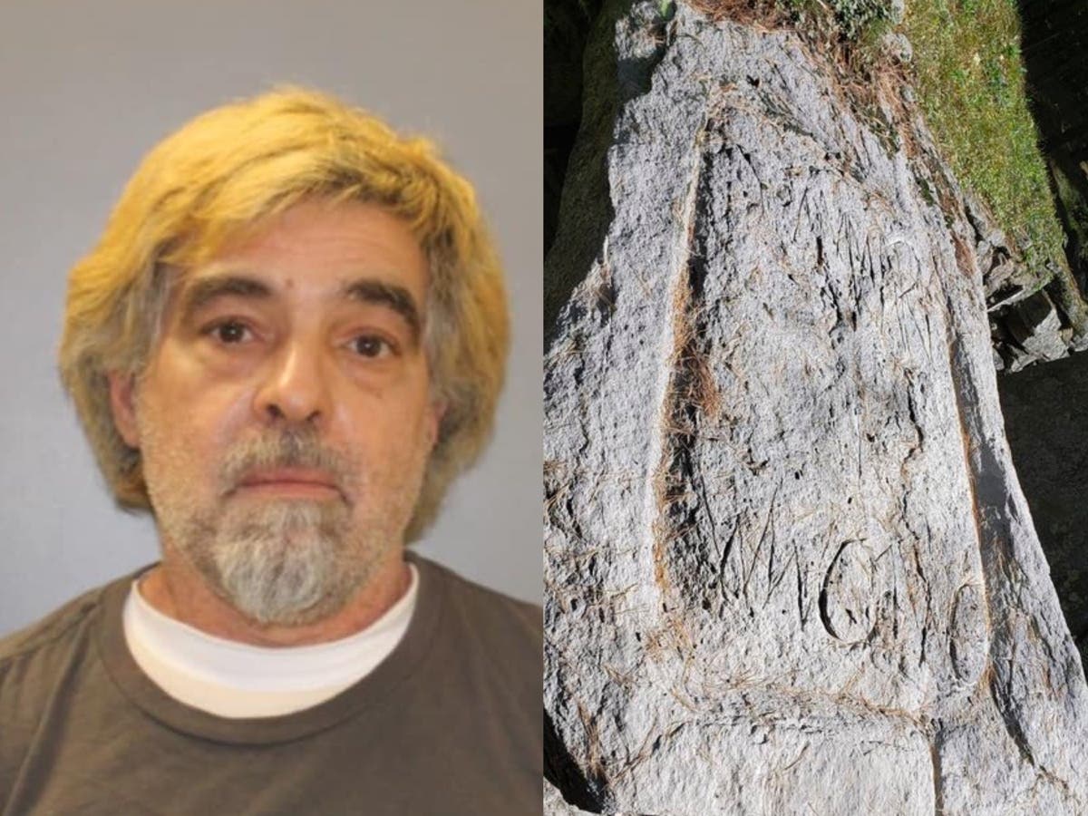 Mark Russo of Swedesboro, New Jersey, was arrested on March 1 after a multi-month investigation into damage at America's Stonehenge in September 2019. 