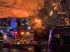 A fire at 667 Borough Road in Pembroke on May 4.