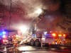 A fire at 667 Borough Road in Pembroke on May 4.