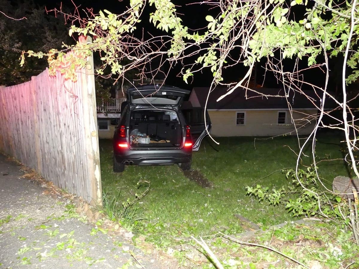 BMW SUV Crashes Into Pole, Fence, Backyard In East Concord: Watch ...