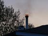 A chimney fire and fire behind a smoker was reported at the Smokeshow Barbeque on Fort Eddy Road on May 18.