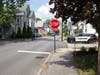 Concord police and a state police K-9 unit search the South End for an attempted bank robbery suspect after an incident at the Ledyard National Bank on June 28.