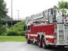 Concord firefighters were able to quickly extinguish a fire underneath I-393 in Concord on July 25.