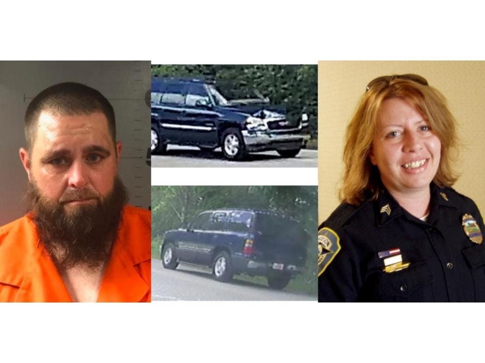 New Hampshire State Police circulated two surveillance photos of an SUV investigators believe may have been involved in a fatal crash on Route 125 in Kingston on Sept. 21. 