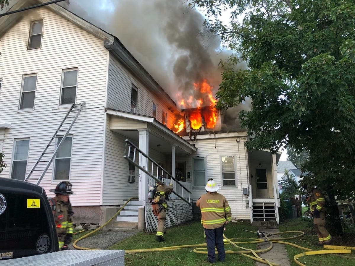 Firefighters from Concord and other communities spent about two hours fighting a fire in the South End on Sept. 23. 