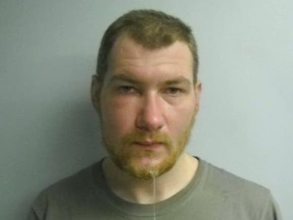 A file photo of Curtis James Ayer from January, when he was accused of attacking a man with a hatchet near Fort Eddy Road, who has been indicted in the July knife attack of a man at a homeless camp on Black Hill Road. 