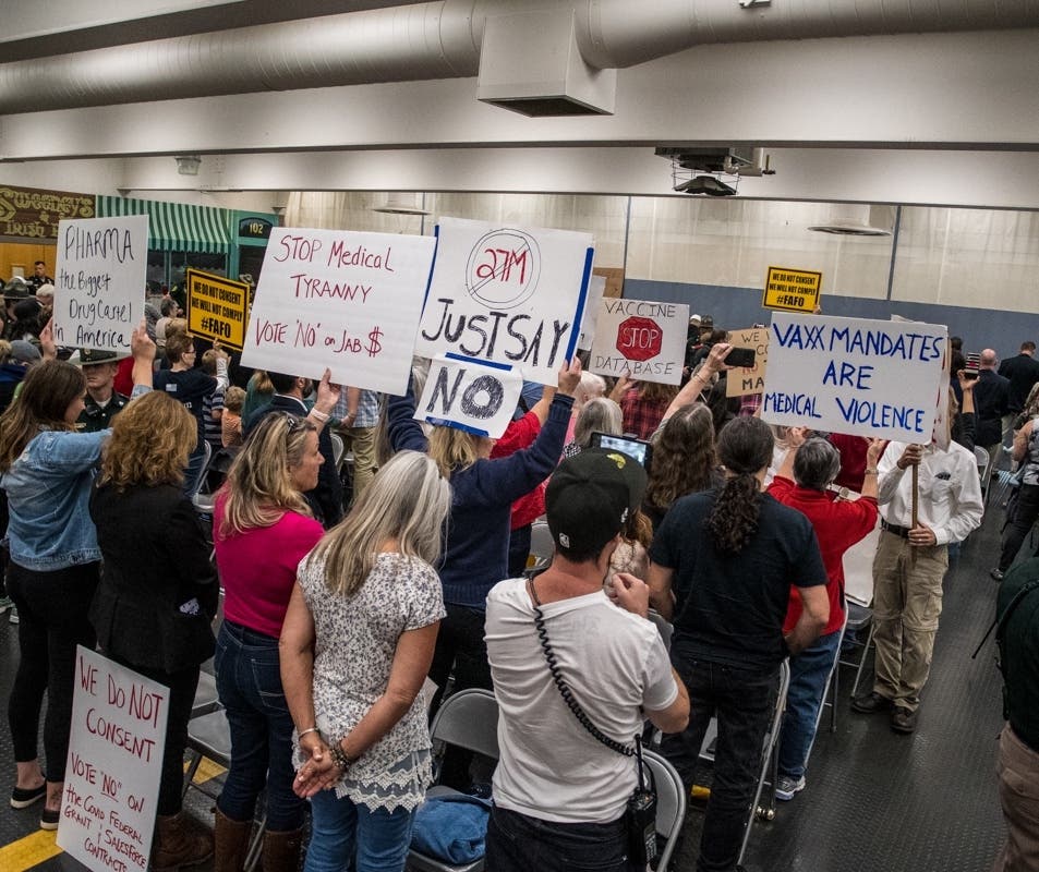 Nearly 200 people attended an Executive Council meeting in Concord. Nine were arrested on disorderly conduct or other charges.