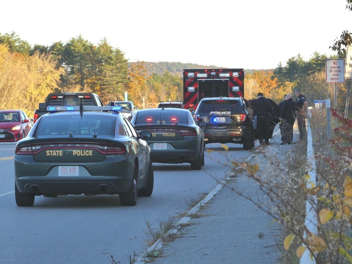 A man was taken into custody by Boscawen police after jumping off the Route 4 bridge on Oct. 28.