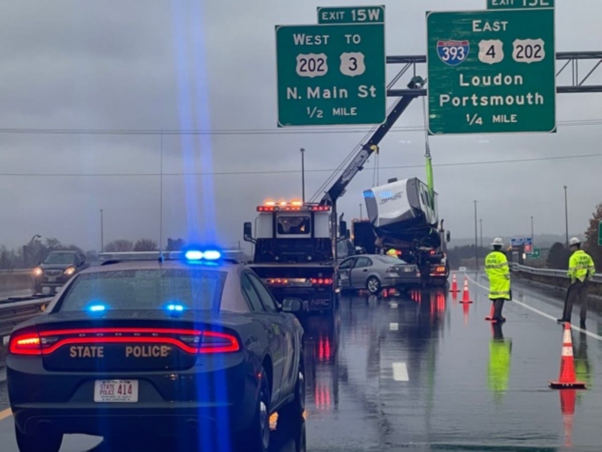Hydroplaning Car Caused I-93 Crash In Concord: NH State Police ...