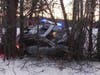 A driver and passenger were sent to Concord Hospital after crashing an SUV on Interstate 89 north in Hopkinton on Jan. 14. 