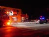 A car crashed into a building at the intersection of Rumford and North State streets on Jan. 15.