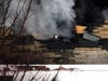 Firefighters from around Concord battle a blaze in Dunbarton on Robert Rogers Road on Jan. 22.
