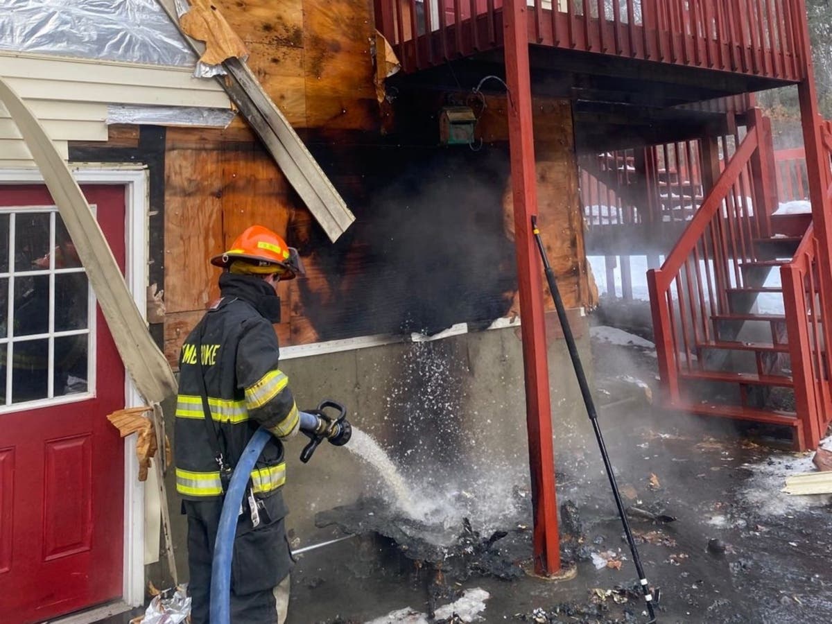 Fire and rescue teams extinguished a fire on Smith Avenue in Pembroke on Jan. 23.