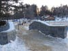 White Park Pond is ready for Black Ice Pond Hockey. 