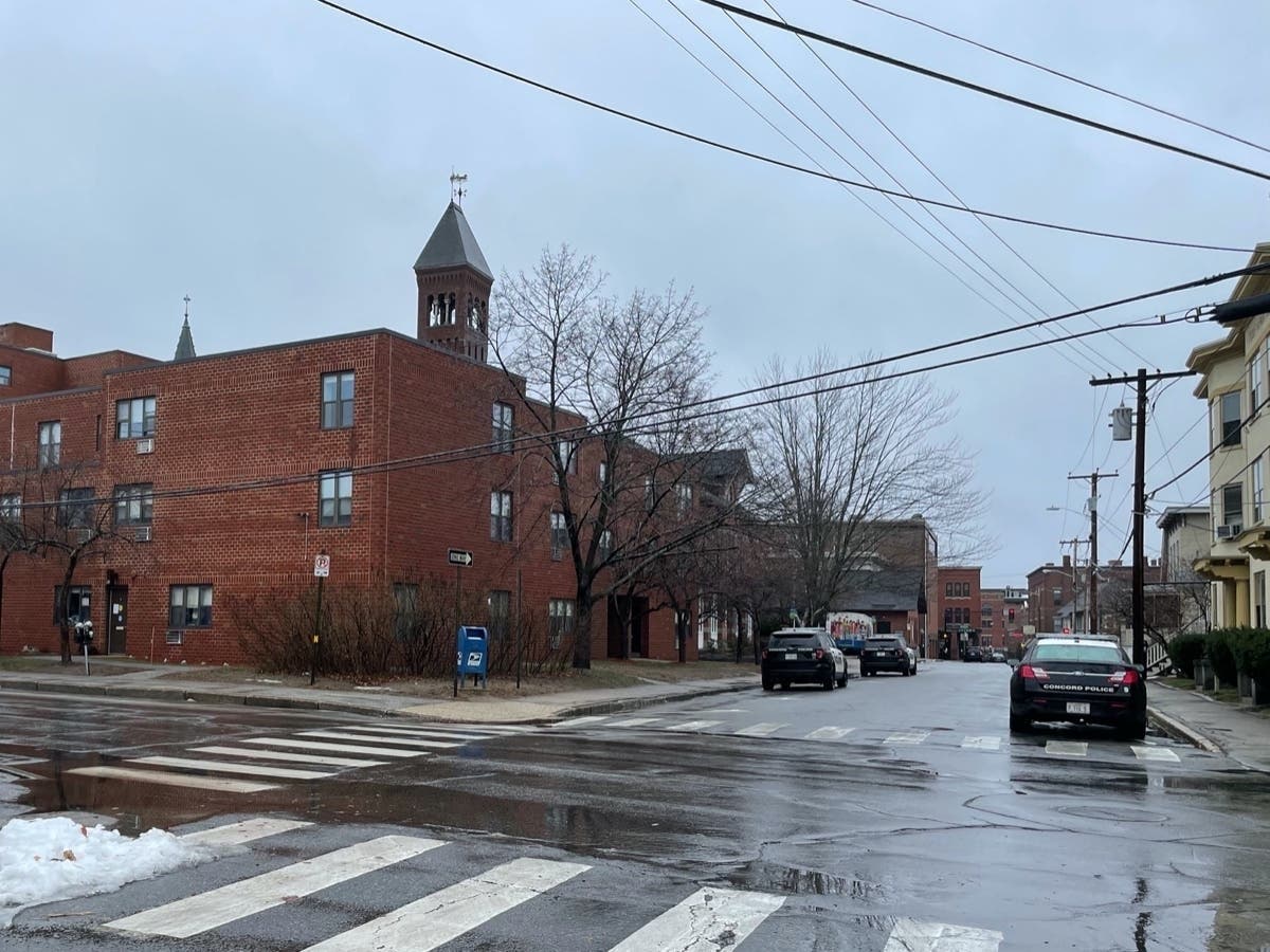 The scene outside the Firehouse Block Apartments on Jan. 16, 2021, after a shooting. 