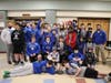 The 2021-2022 Rundlett Middle School Blue Dukes wrestling team. 