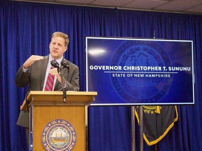Gov. Chris Sununu, featured in this file photo, is expected to discuss housing, mental health, and other issues at the Greater Concord Chamber at the “state of the state” luncheon on March 22.
