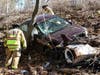 A Kia Forte drove off the side of Route 4 in Chichester on March 23 sending a woman to the hospital. 