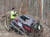 A Kia Forte drove off the side of Route 4 in Chichester on March 23 sending a woman to the hospital. 