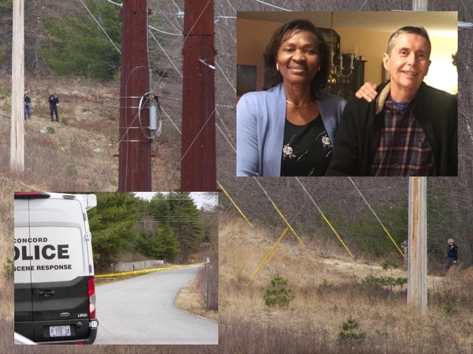 Stephen and Djeswende Reid; investigators at the scene on Portsmouth Street last week. Police are working on dozens and dozens of tips.